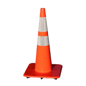 28” 10 lb. Full PVC Trimline Cone with 6” & 4” Reflective Collars