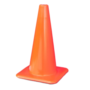 18” 3 lb. Cone with No Reflective Stripes
