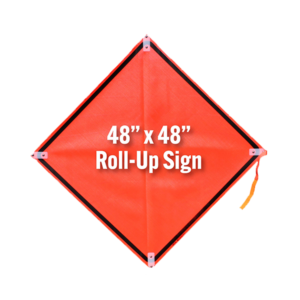 36” or 48” Roll-Up Sign Non-Reflective Vinyl