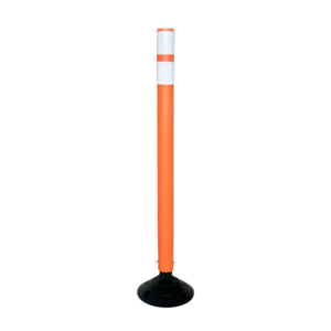 Orange Work Zone Post